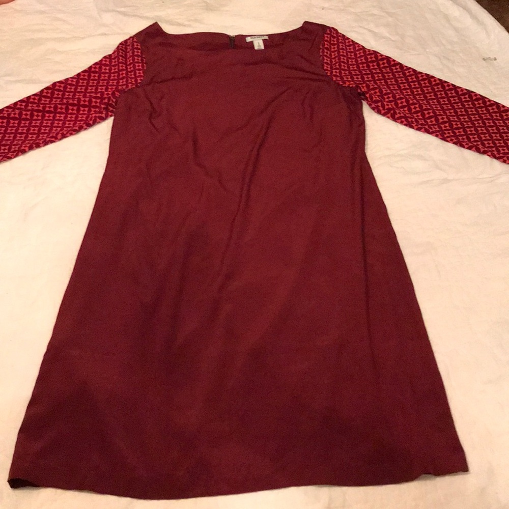 Red knee length dress